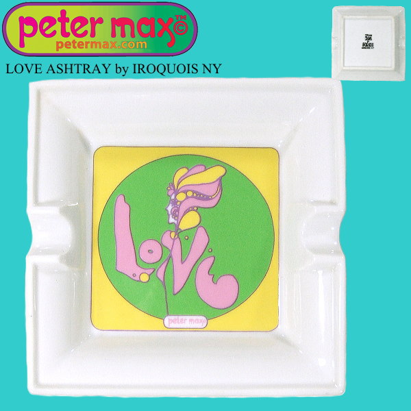 ☆ピーターマックスPETER MAX デッド新品 レアLOVE灰皿 IROQUOIS 2026