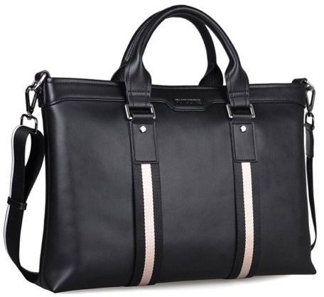 PKUONEの本革牛革レザーバッグ　長財布コーチフェリージbk