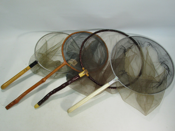 7334 釣道具 たも 4点セット/釣具 網 木製等 たも網 検: 鮎たも