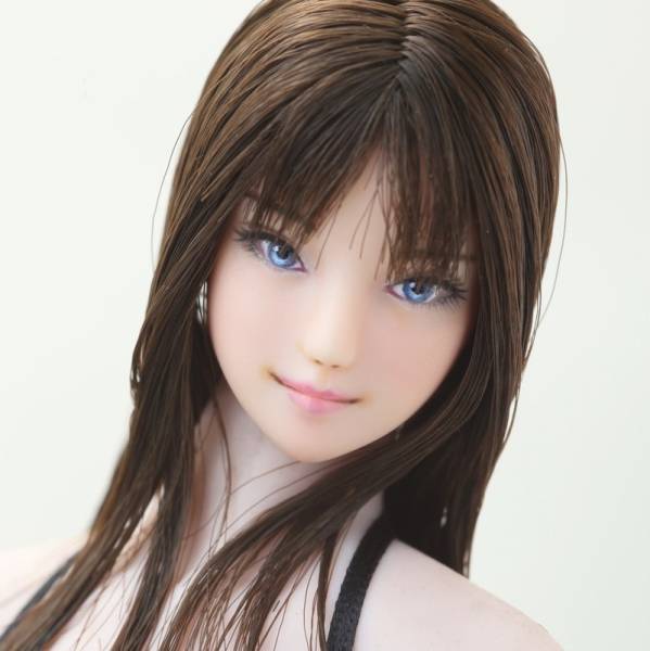 1/6カスタムドールヘッド PHICEN クールガール Dブラウン 44