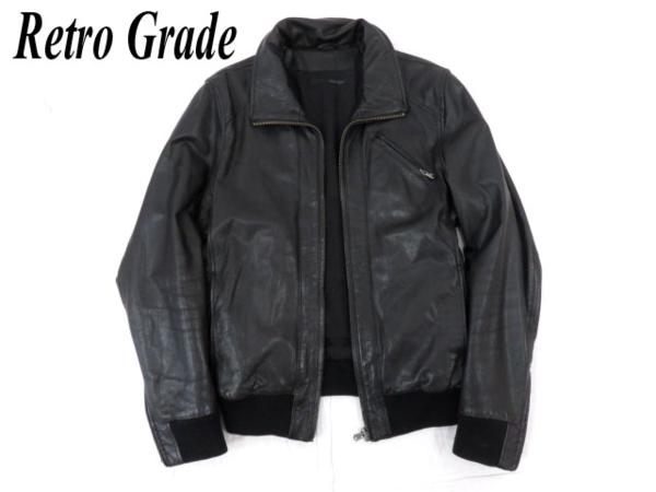 美品★山羊革 レトログレード ゴートスキン レザージャケット M