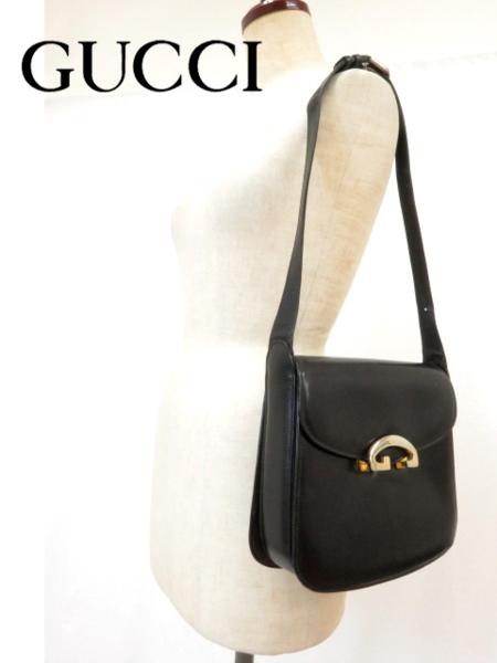 伊製◇オールドグッチ ヴィンテージ 肩掛けショルダーバッグ OLD GUCCI 