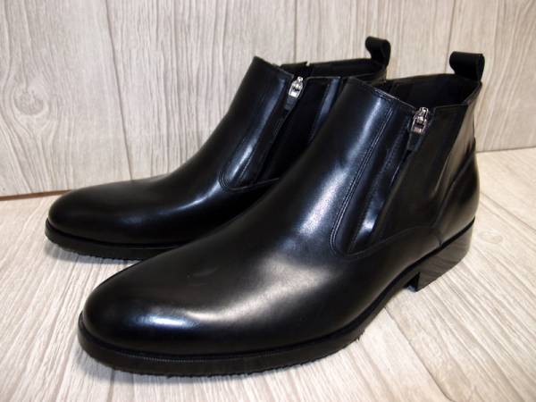 新品◆ホーキンス◆ダブルジップ ビジネスレザーブーツ 26.5cm