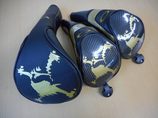 ■オークリー　スカル　DR×1　FW×2　3本　黒/金　新品■