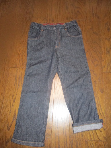 ファミリア　パンツ　デニム　ジーンズ　やわらか　１１０