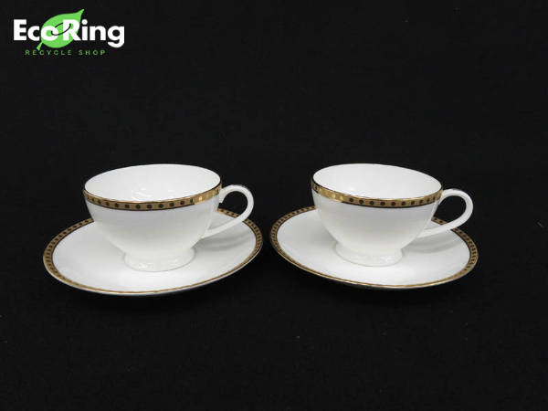 ●1円 未使用 ティファニー ゴールドバンド C＆S 計2客 HE936