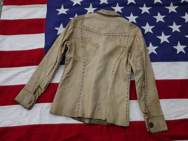 70s 幻 ノースビーチ型 クラフトレザー ジャケット SM 肉厚 シボ