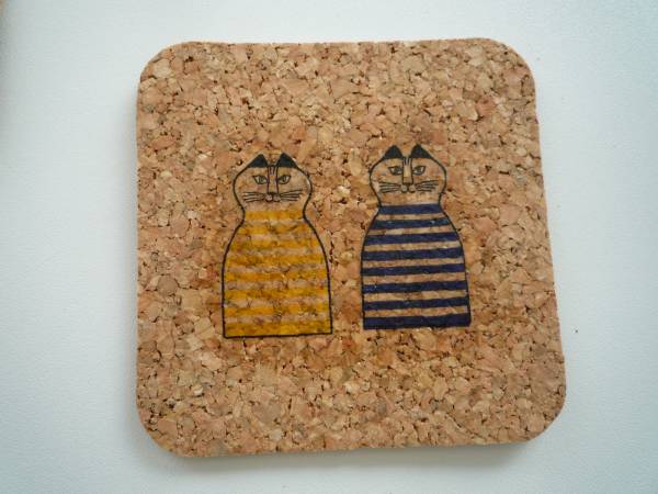 新品＊リサ・ラーソン＊ミンミ　猫＊コースターSET＊北欧雑貨_2