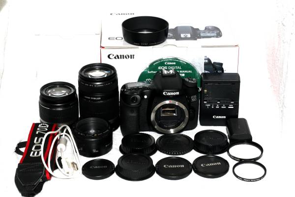 Canon キヤノン EOS 70D 純正 IS 手振れ 単焦点 トリプルレンズ