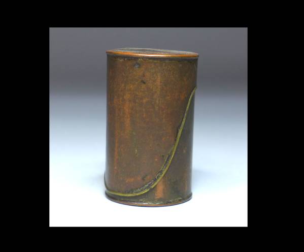 ○煎茶道具 時代古玩 古銅 茶合・茶筒 /検 唐物鉄瓶銀瓶 煎茶道具の