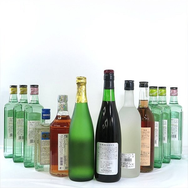 BK821▲1円～魔王/ふんわり鏡月 他▲焼酎/リキュール 12本セット