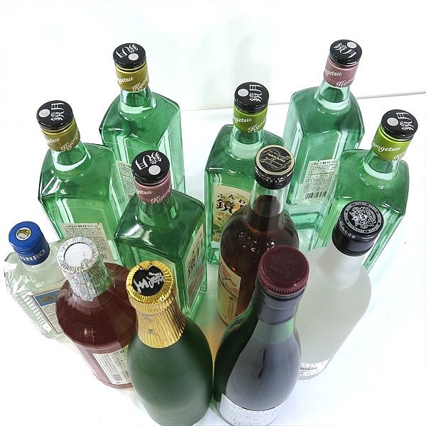 BK821▲1円～魔王/ふんわり鏡月 他▲焼酎/リキュール 12本セット