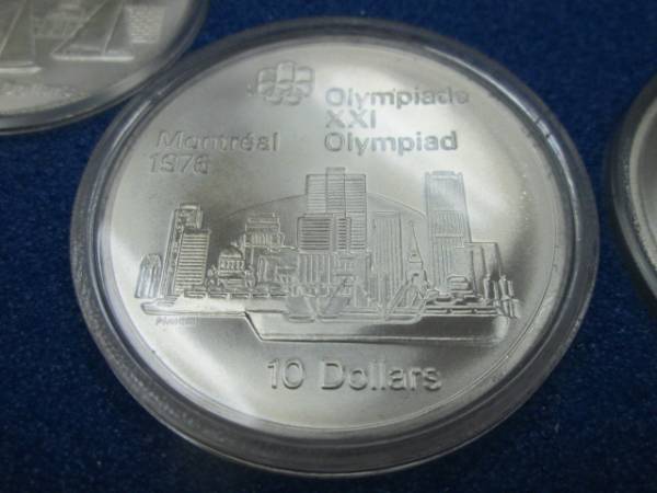 KF】1976年 モントリオールオリンピック記念銀貨 4枚セット☆ KF】1976年 モントリオールオリンピック記念銀貨 4枚セット☆