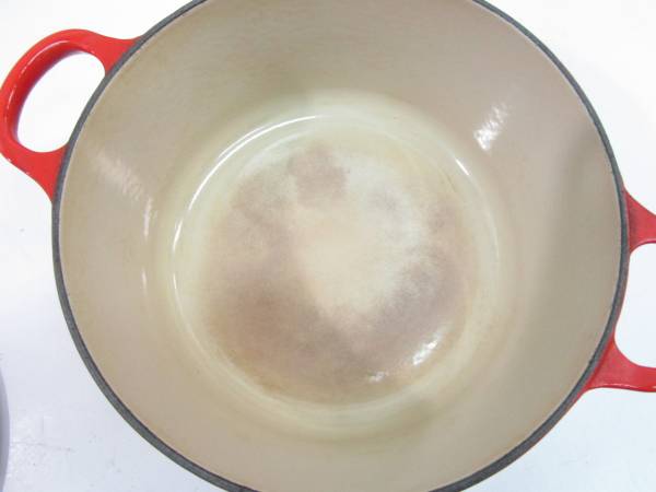 LE CREUSET ルクルーゼ ココット ロンド 鍋 両手鍋22cm○