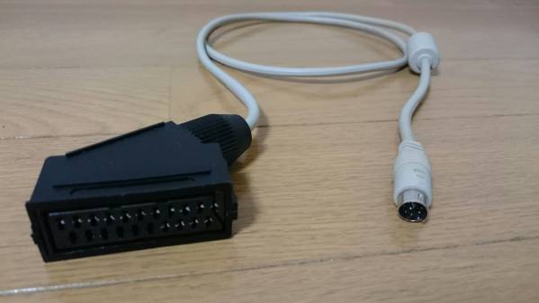 【自作品】　フレームマイスター用RGB21ピン変換ケーブル　100cm