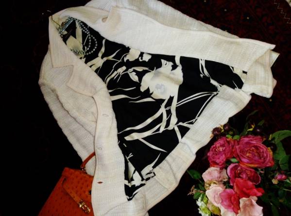 セレブマダムの気品ある上質素材！豪華なスプリングジャケット