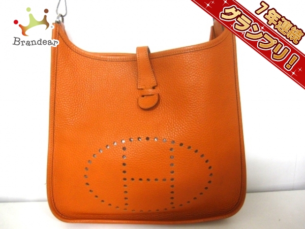 エルメス ショルダーバッグ エブリンPM オレンジ HERMES
