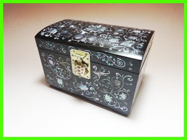 ★うぶ品 蔵出品 螺鈿 調 宝石箱 小物入れ ジュエリーボックス