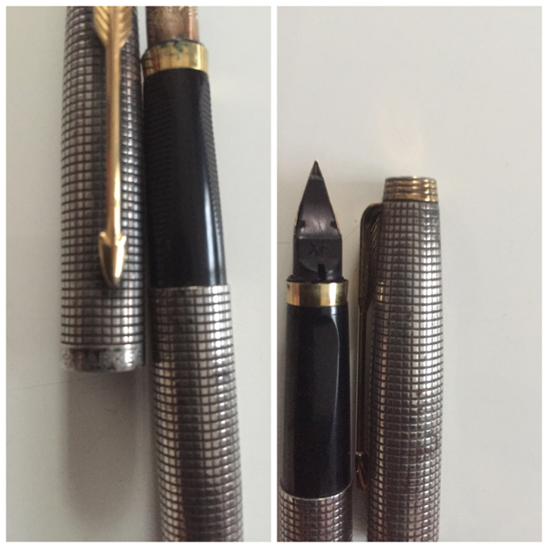 パーカー 万年筆 PARKER STERLING 14K 1円スタート CAP&BARREL