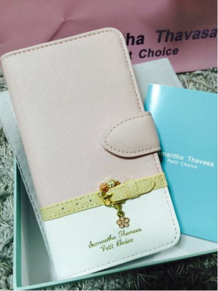 新品完売 サマンサタバサ iPhone6 スマホケース 花 ピンク 手帳