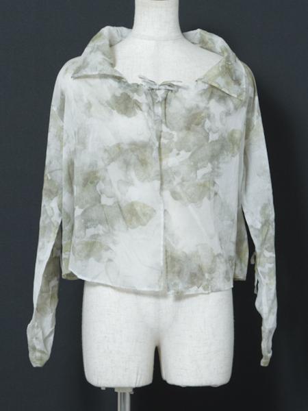 美品 イオコムイオ/センソユニコ　薄手長袖ブラウス 38 qr357