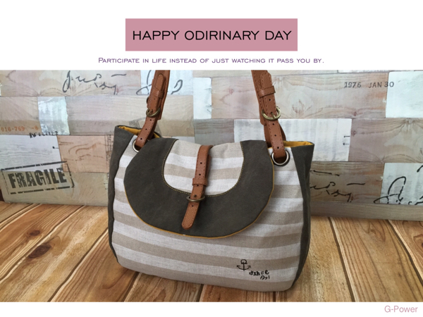 ハンドメイド *ボーダー*リネン*マリン*ショルダー*バッグ