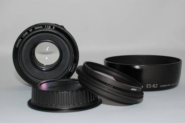フード付属 美品 Canon EF 50mm F1.8 II Canon EF 50 F1.8 Ⅱ 純正フード付 CanonEF50F1 【公式通販】
