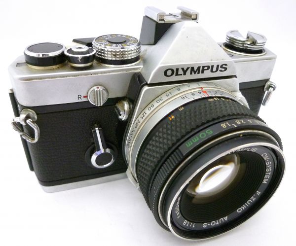 1円～OLYMPUS OM-1 AUTO-S 1:1.8 f=50mm 中古品 2NOS-082X 1円