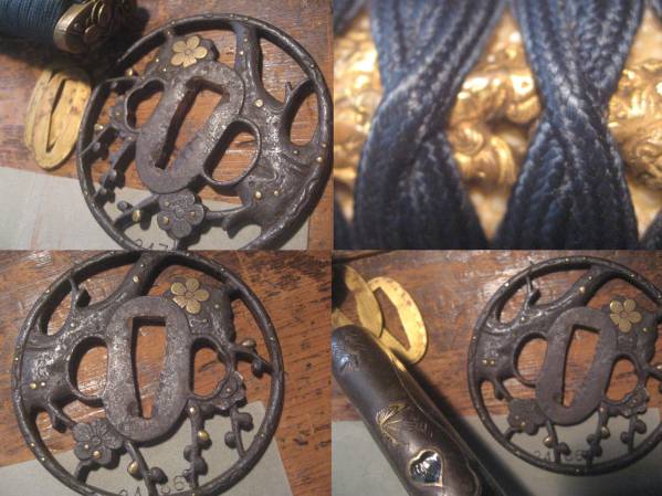 登録有り／浪華住月山貞吉造　二尺四寸　刀剣／鍔金銀象眼細工