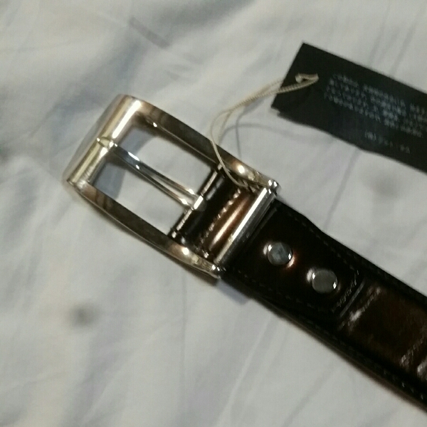 オシャレ【TETEHOMME】切替コンビレザーベルト☆新品