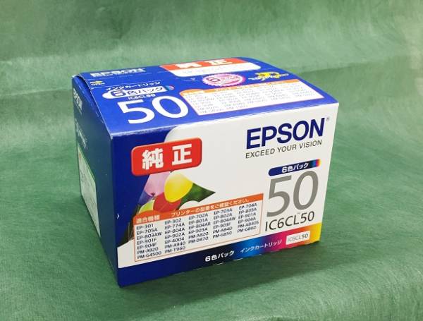 新品◆エプソン・EPSON♪純正インクカートリッジ IC50 6色セット