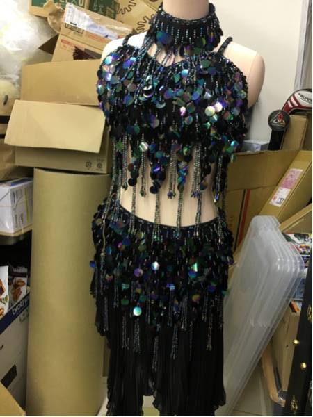 社交ダンス 衣装 セパレートタイプ スパンコール