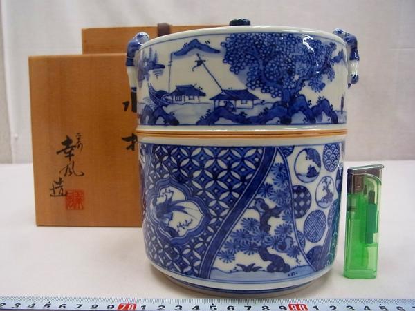 Yahoo!オークション 「祥瑞 (茶道具) の落札相場 水指」水指 染付 水指