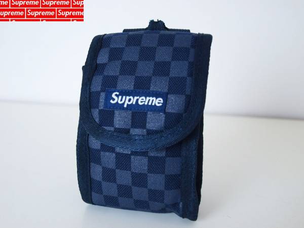 SUPREME シュプリーム Printed Check カメラ ポーチ 美品訳有り