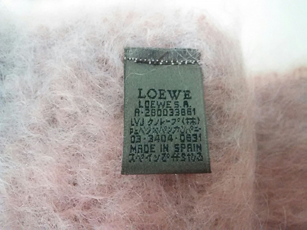 LOEWE(ロエベ) マフラー ピンク×パープル モヘヤ×ウール LOEWE LOEWE(ロエベ) マフラー ピンク×パープル モヘヤ×ウール LOEWE