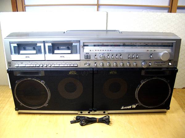 即決! SHARP ビンテージラジカセ THE SEARCHER-W GF-909 動作品 超希少