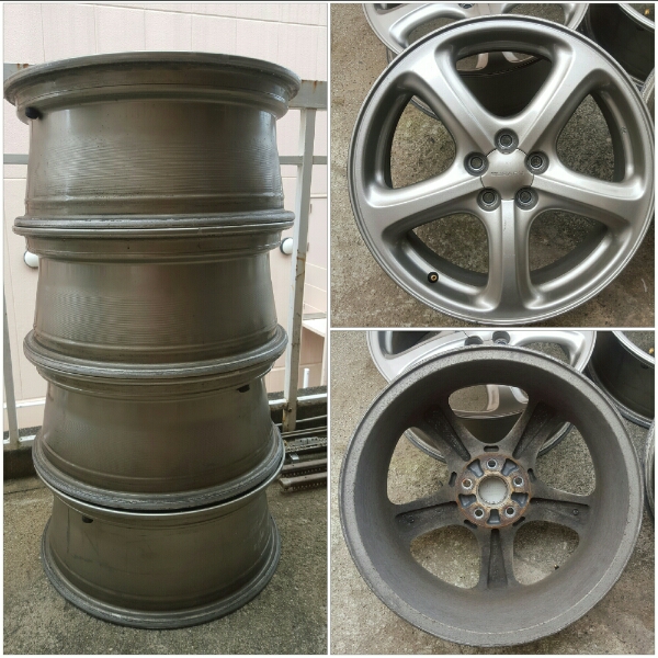 SUBARU 純正17インチホイール 日本製 7J幅 オフセット55 SUBARU純正 アルミホイール 17×7J オフセット55 4本セット SUBARU