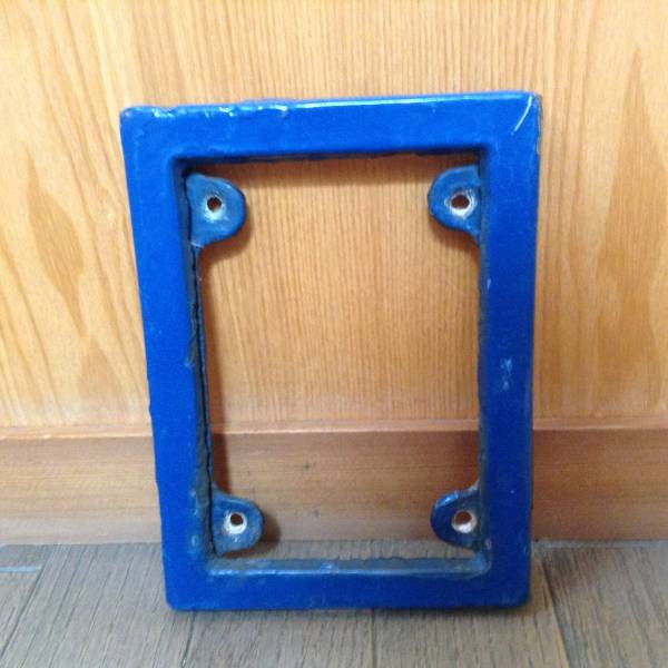 列車区名札枠 青