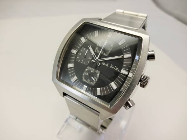 KIREI ポールスミス　クロノグラフ腕時計　電池式 お勧め！電池新！5万ポールスミスクロノグラフ腕時計paul smith ポール