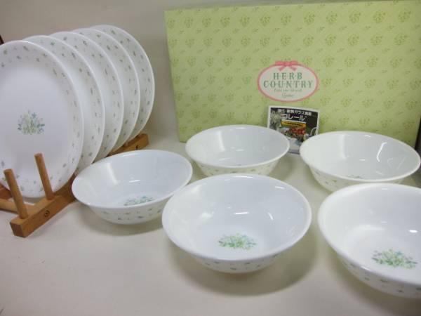 キッチン・食器 コレール 平皿 約18.5cm 10枚セット ハーブカントリー