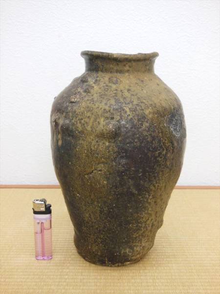 古美術 茶道具 南蛮 花入 水注 2点 時代物 木箱入 華道具 骨董品 古南蛮 壷 江戸中期 検：茶道具 xvpbvx 【公式通販】