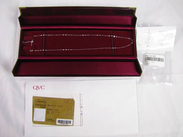 ☆ QVC　18KWG　ファンシーチェーン　ネックレス　美品