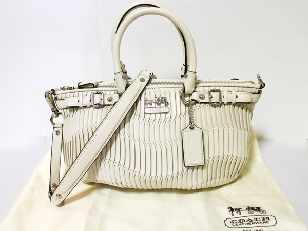 1046 未使用 コーチ 2WAY ショルダーバッグ マディソン ギャザー COACH