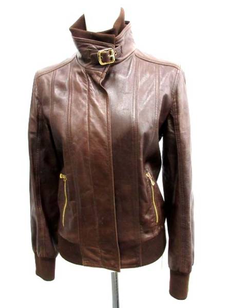 ドルチェ&ガッバーナ ドルガバ レザージャケット ブラウン 38