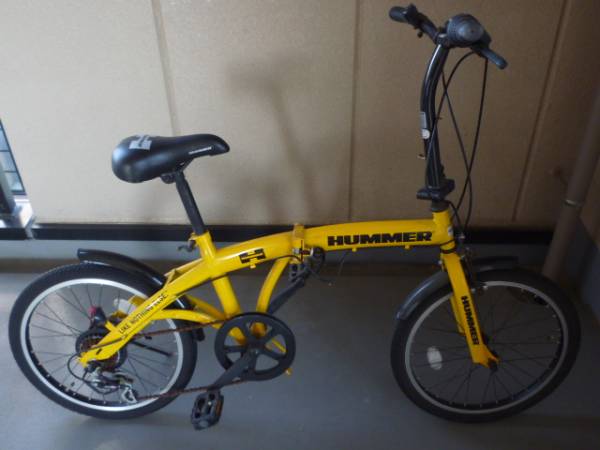 HUMMER ハマー 折りたたみ自転車 イエロー 6段変速 自転車