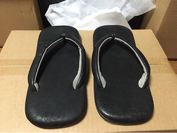 15SS JUNYA WATANABE MAN レザー雪駄 サンダル ジュンヤマン