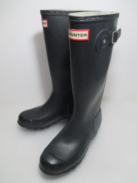 ハンター:23.0cm:レインブーツ:黒:BT175⑥