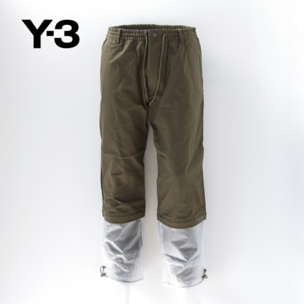 新品13-14AW Y-3 Yohji × adidas 裾切り替えミリタリーパンツ M