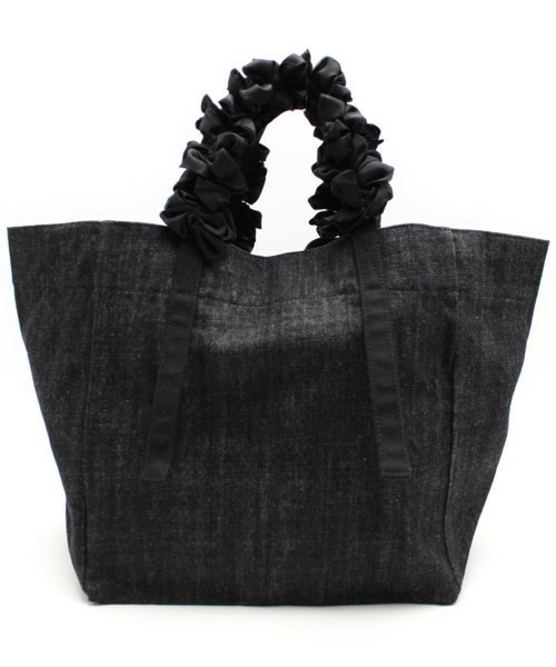 LUDLOW グレープハンドル バッグ デニム