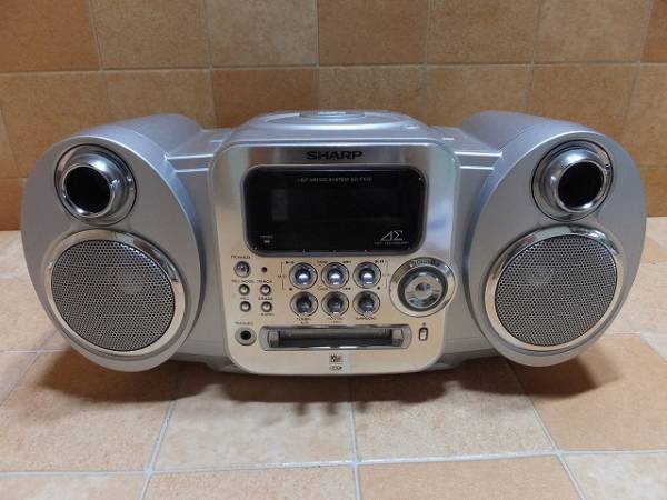 2656【リモコン付属】SHARP MD ステレオラジカセ SD-FX20-S 2656
